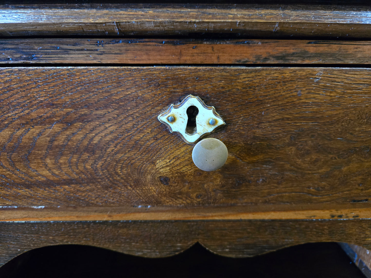 Late 1800s Oak Bureau Bookcase