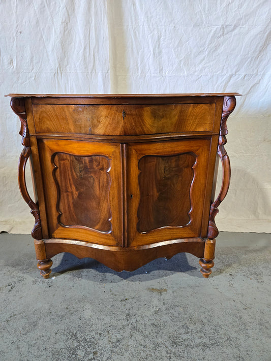 Late century Louis XV mahogany buffet