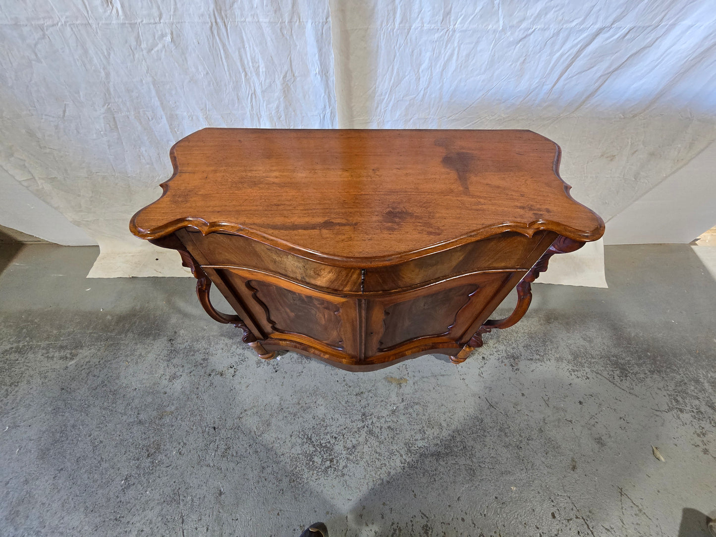 Late century Louis XV mahogany buffet