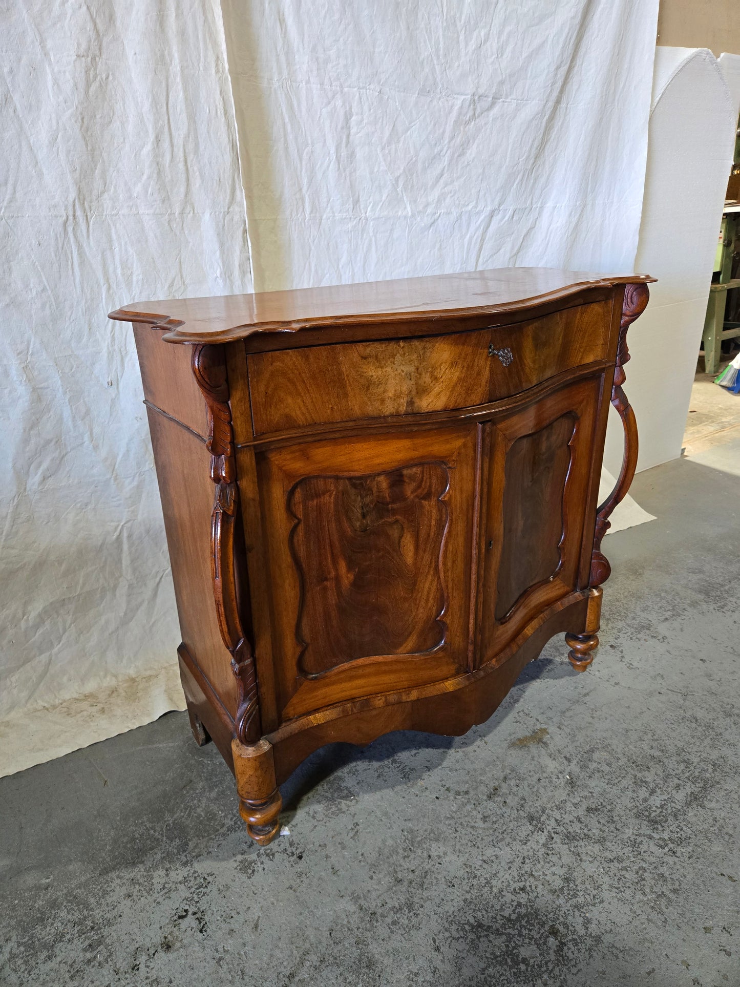 Late century Louis XV mahogany buffet