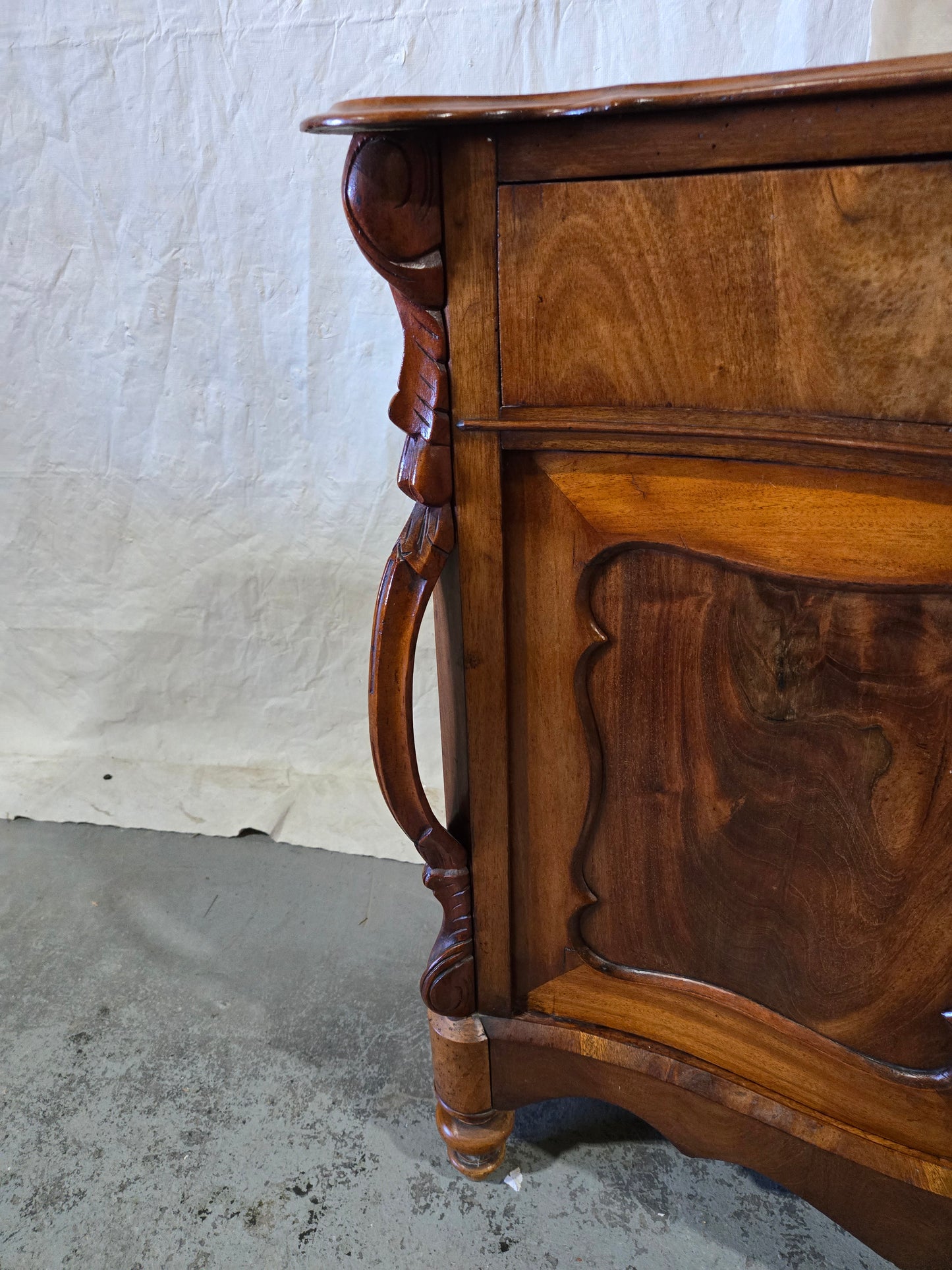 Late century Louis XV mahogany buffet