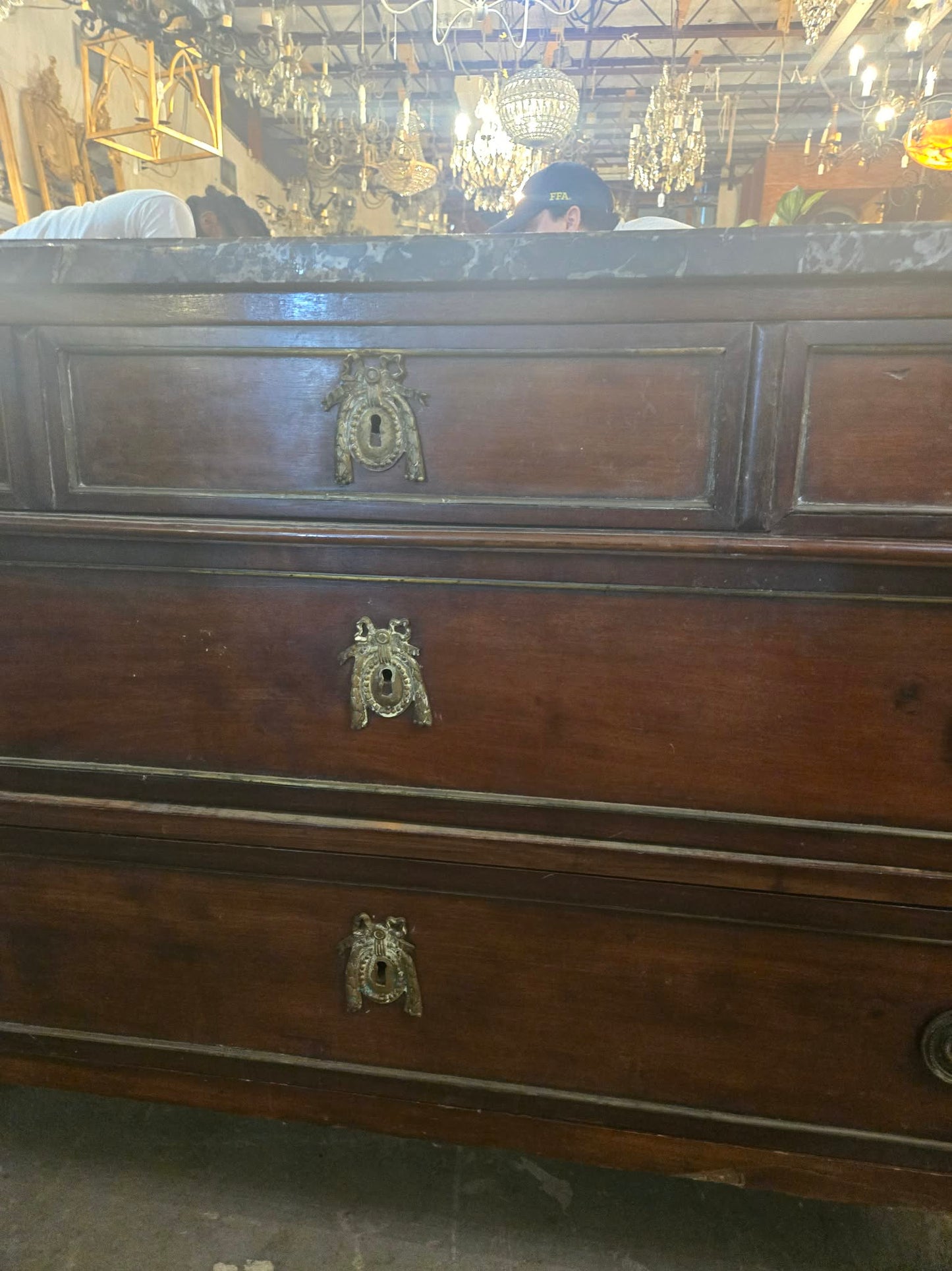 18th Century French Louis XVI Marble-Top Commode, Circa 1780