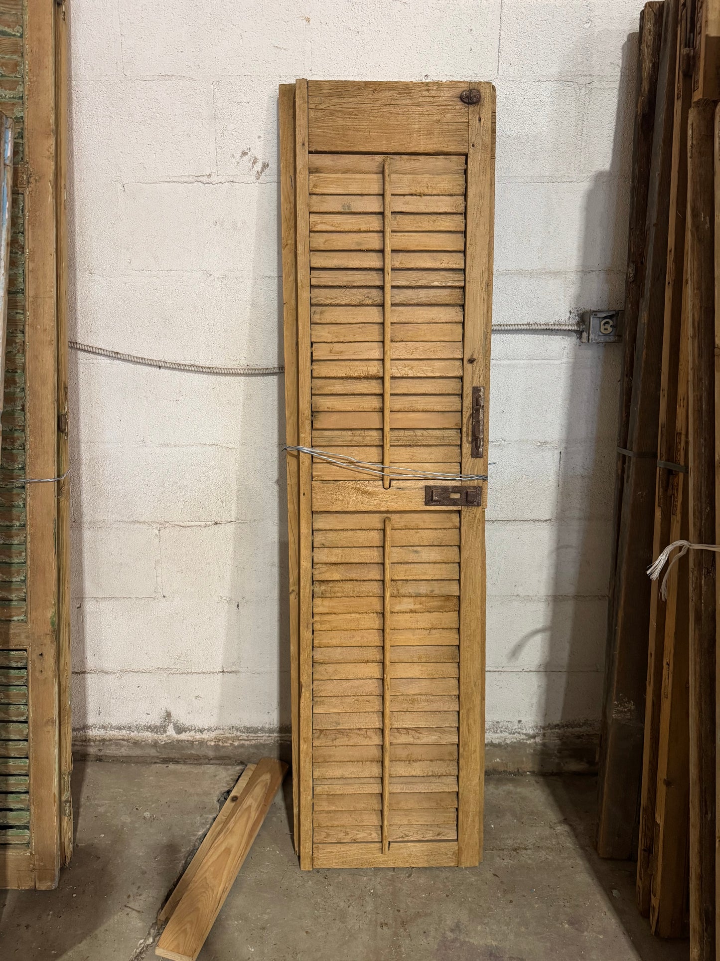 Reclaimed Louvered Wood Shutter Doors