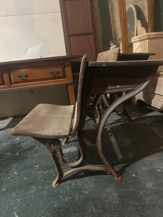Antique school desk