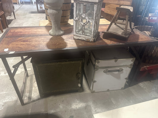 Teak console table