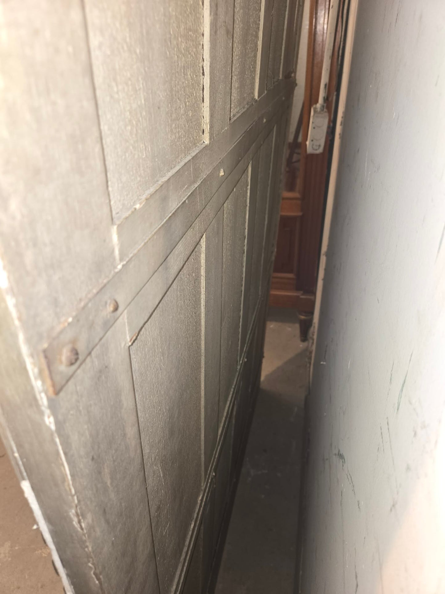 19th Century French Architectural Door Mirror from Provence