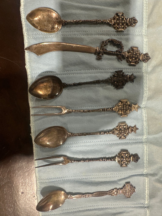 Antique Silver Plated Jerusalem -Pilgrimmage AD 1900
