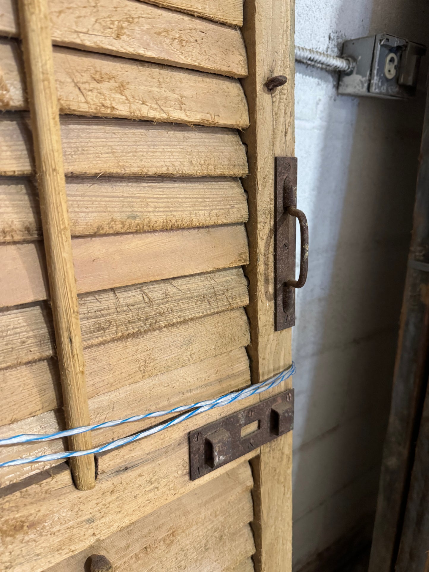 Reclaimed Louvered Wood Shutter Doors
