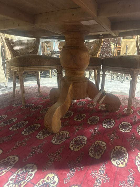 Large Round Teak Table