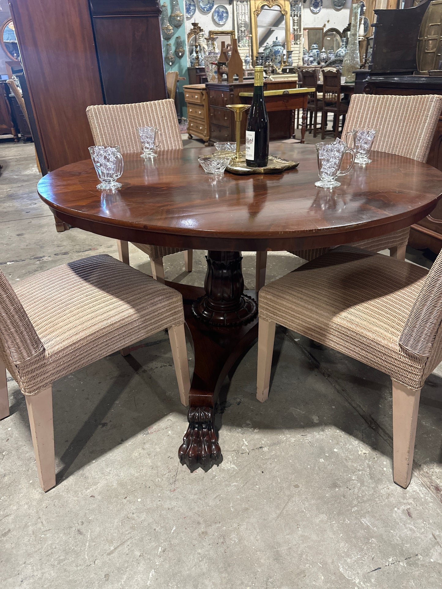 19th Century Claw Foot Table