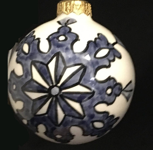 Lion's Paw Handpainted Ceramic Christmas Ornament