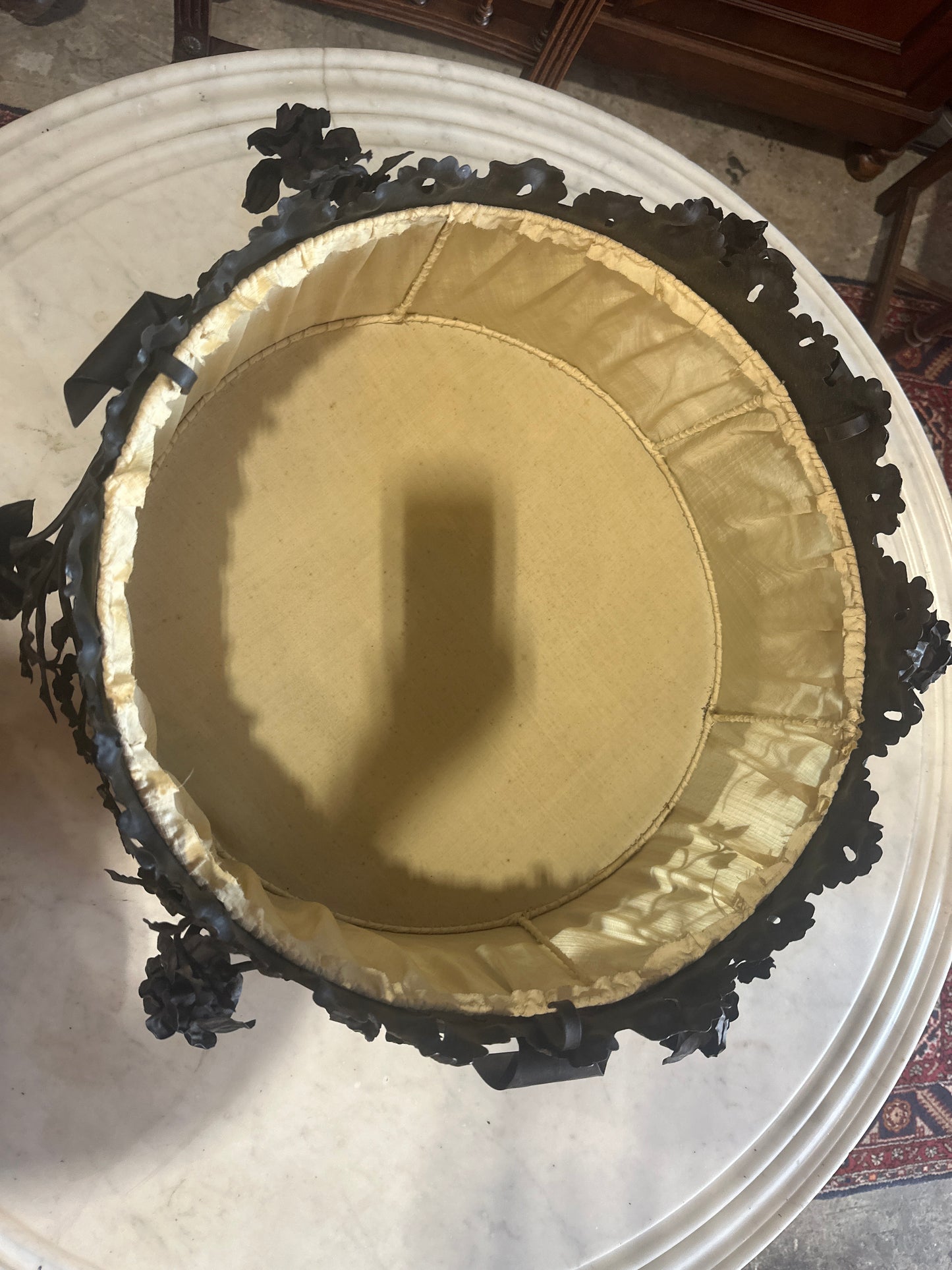 French Revival Wrought Iron Chandelier