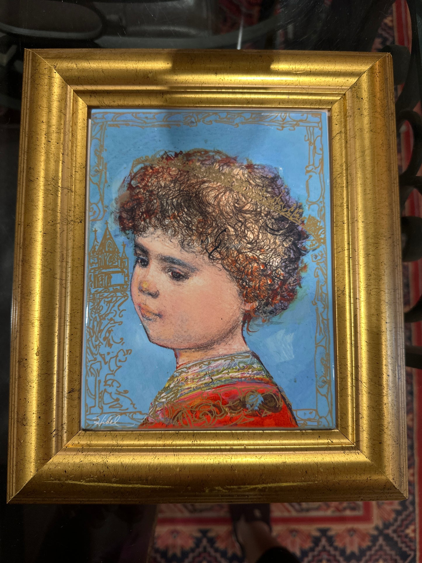 Edna Hibel Prince of Peace Framed