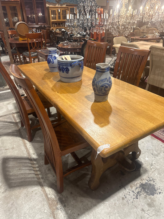 Oak Trestle Table Top