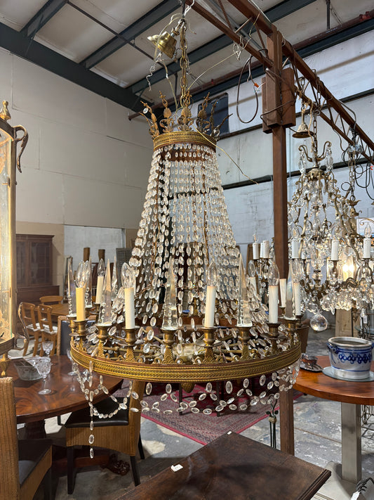 Antique French Belle Epoque chandelier