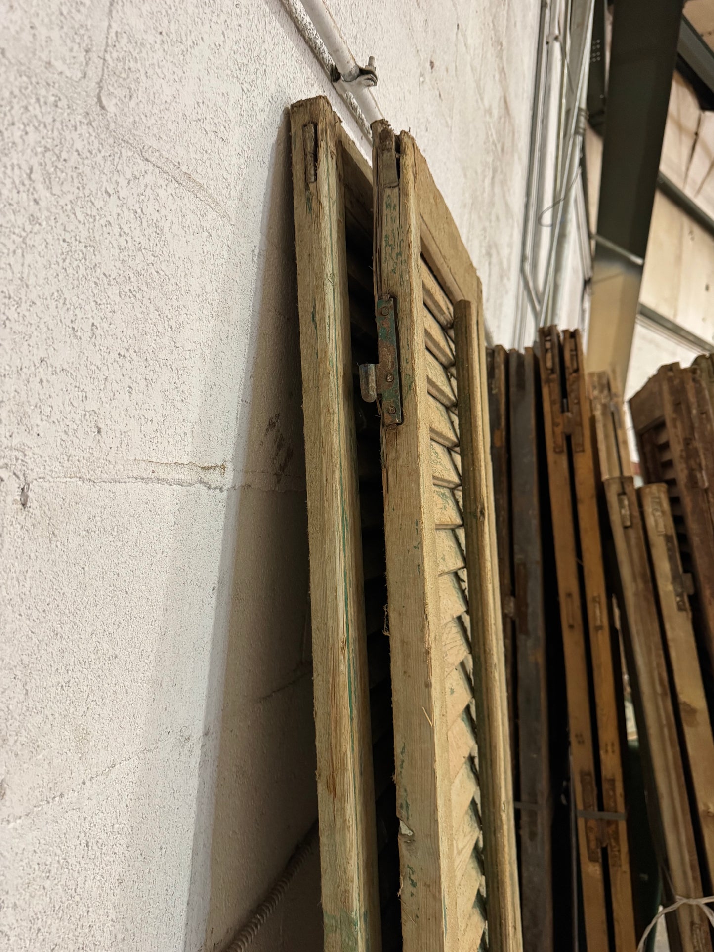 Antique Louvered Shutter Doors