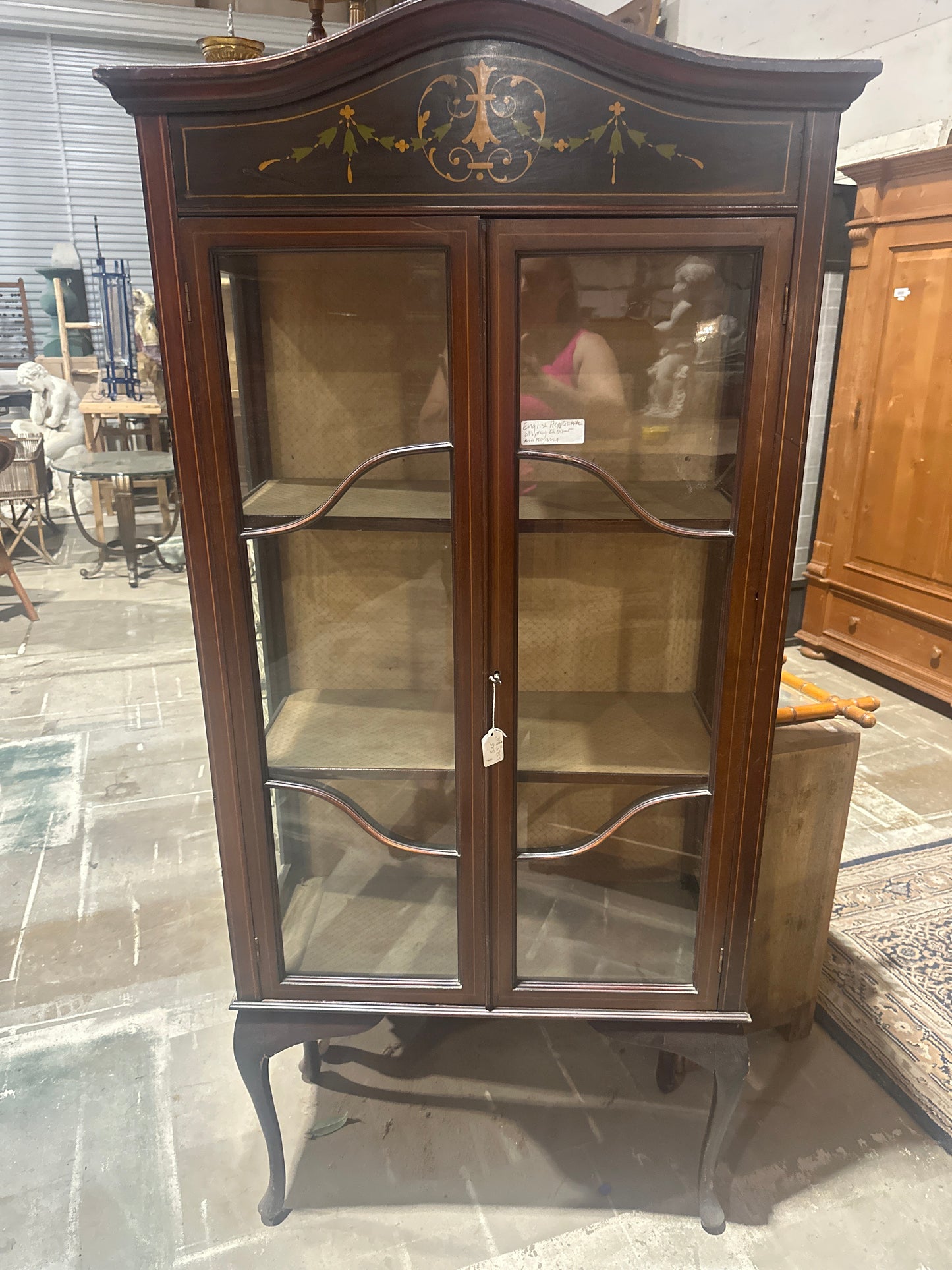 English Hepplewhite Display Cabinet