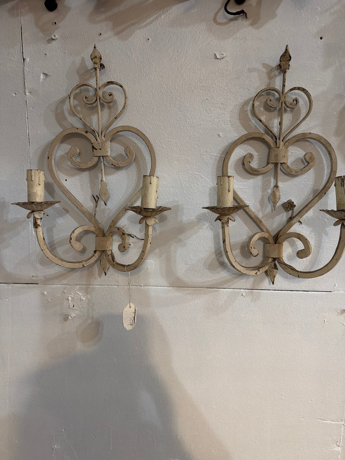 Vintage wrought iron sconce