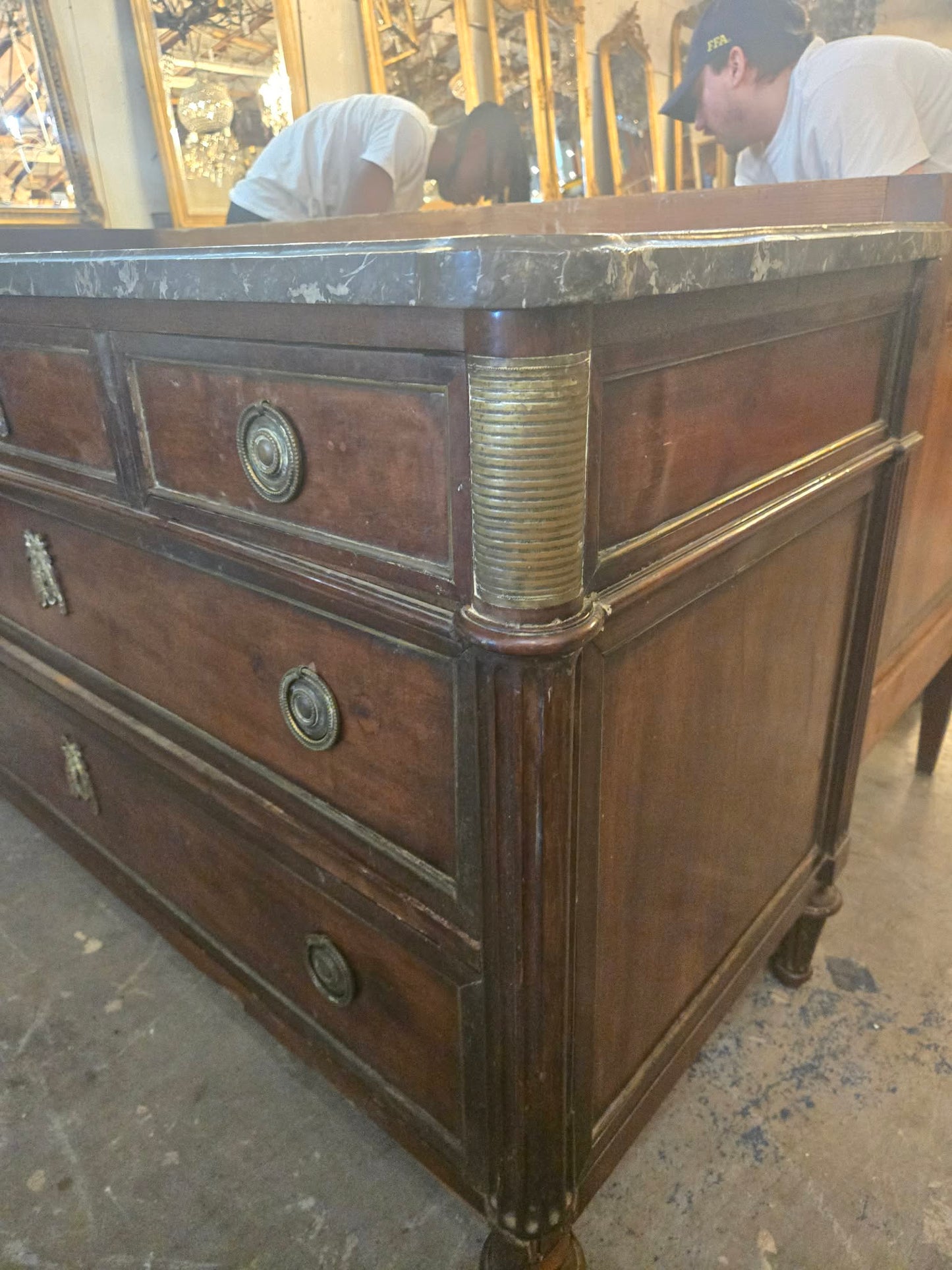 18th Century French Louis XVI Marble-Top Commode, Circa 1780