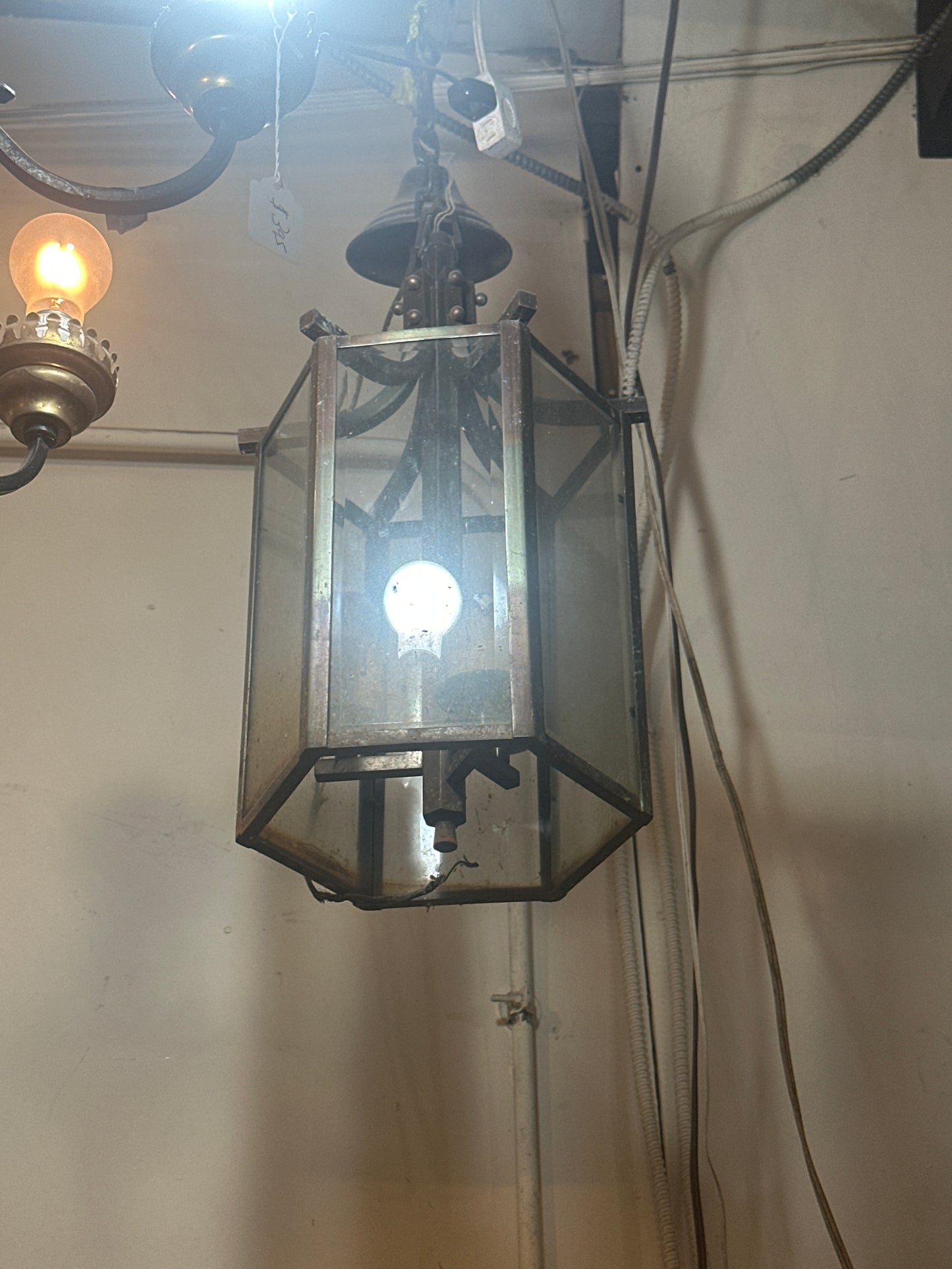 Mid Century Colonial Revival Pendant Lantern