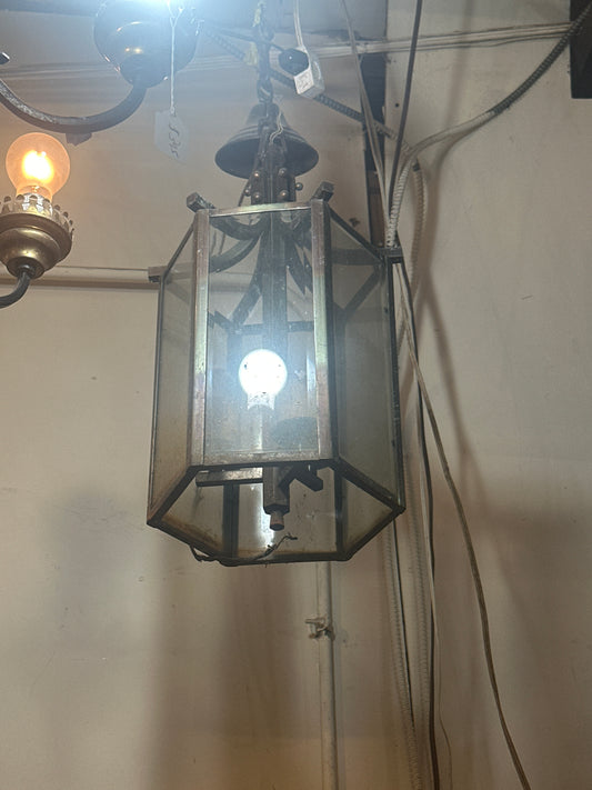 Mid Century Colonial Revival Pendant Lantern