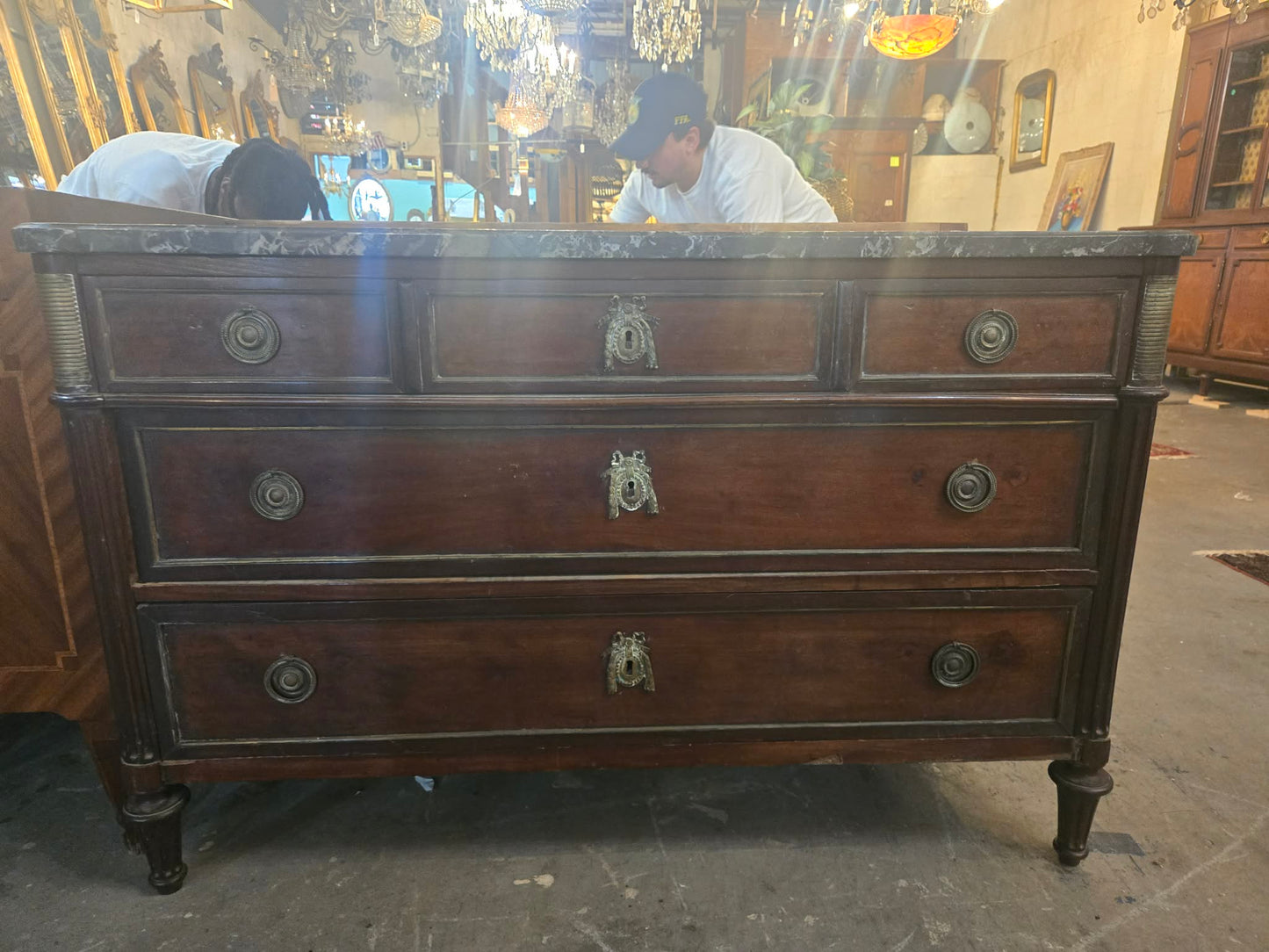 18th Century French Louis XVI Marble-Top Commode, Circa 1780