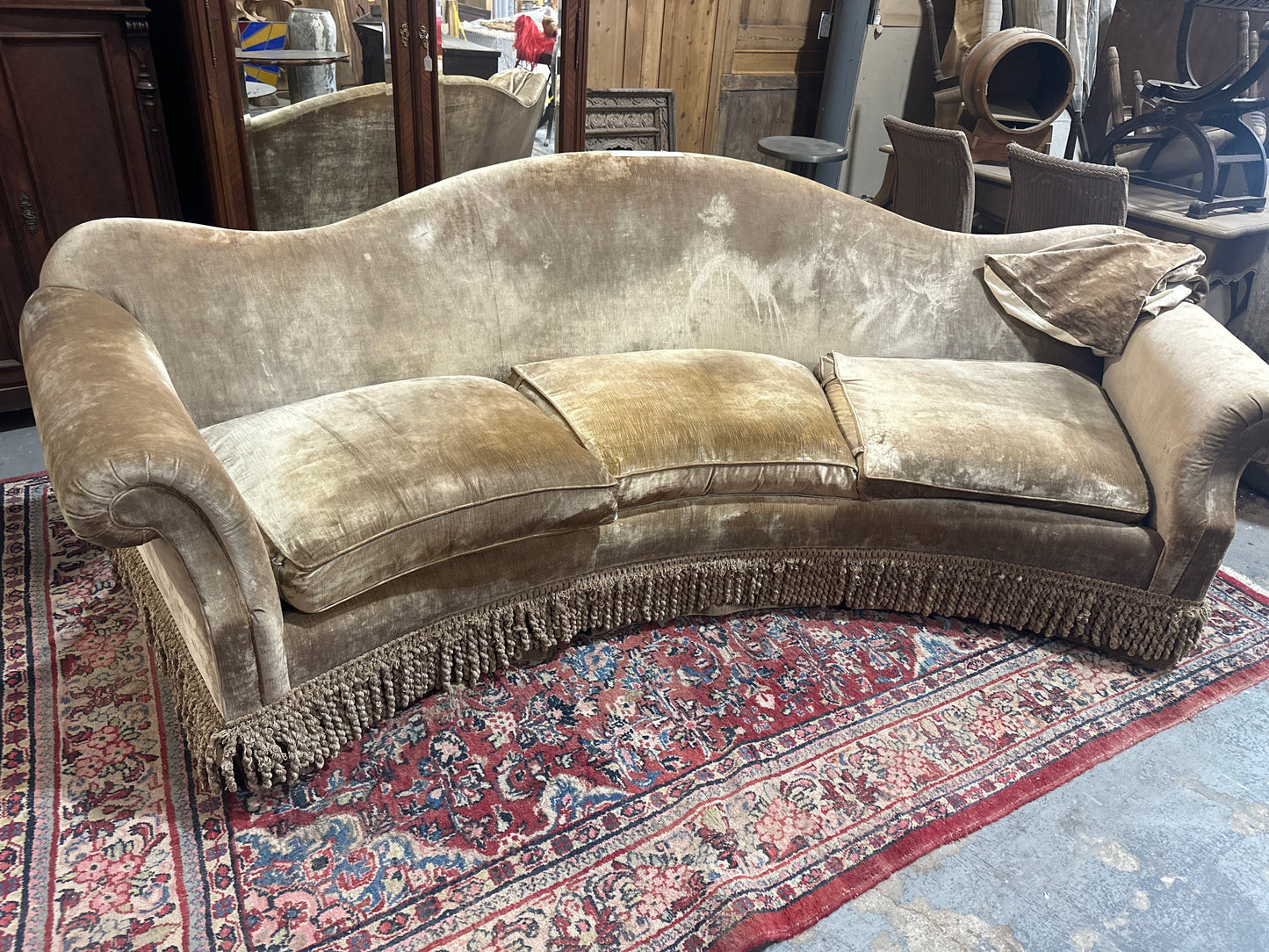 Vintage Art Deco Repro Sofa