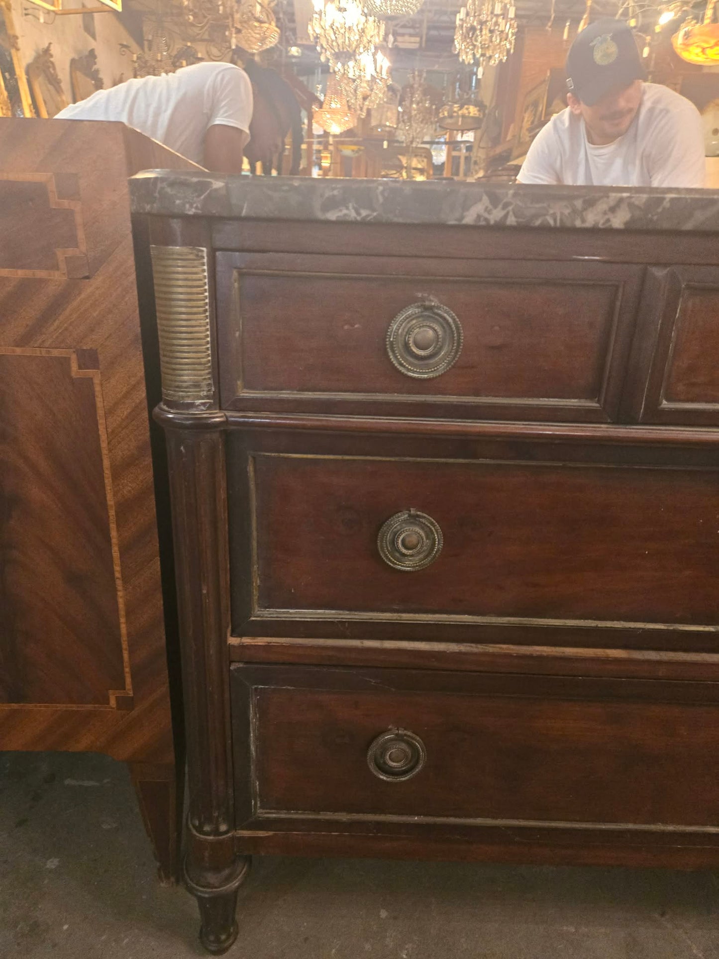 18th Century French Louis XVI Marble-Top Commode, Circa 1780