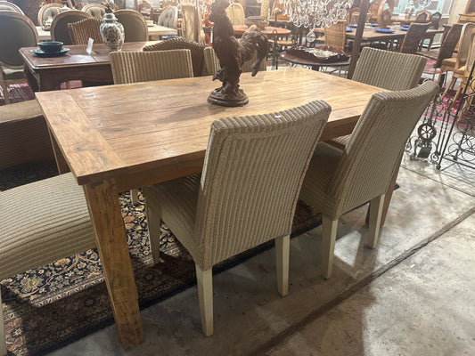 Late 2000s Rustic style teak table