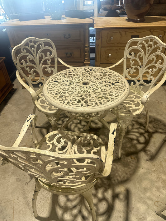 Victorian table plus 3 chairs from the Mayfair Witches set