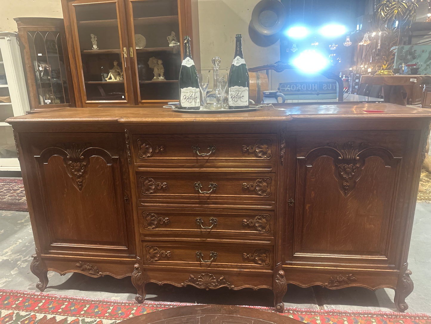 French Provencial Oak Sideboard