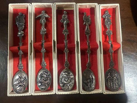 German Music/Romance Souvenier Spoons