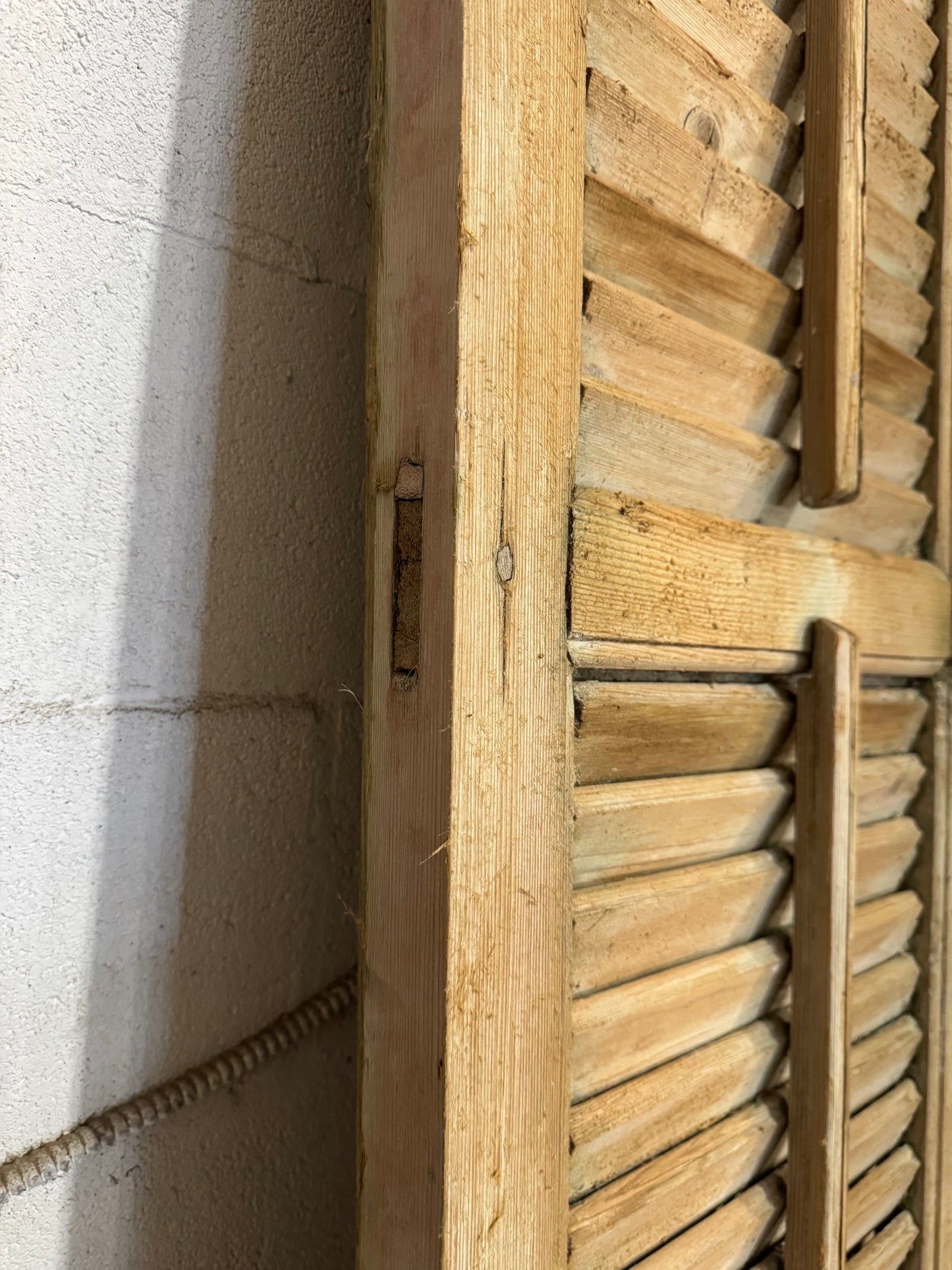 Reclaimed Louvered Wood Shutters