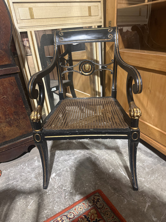 1940s Regency Egyptian style chair