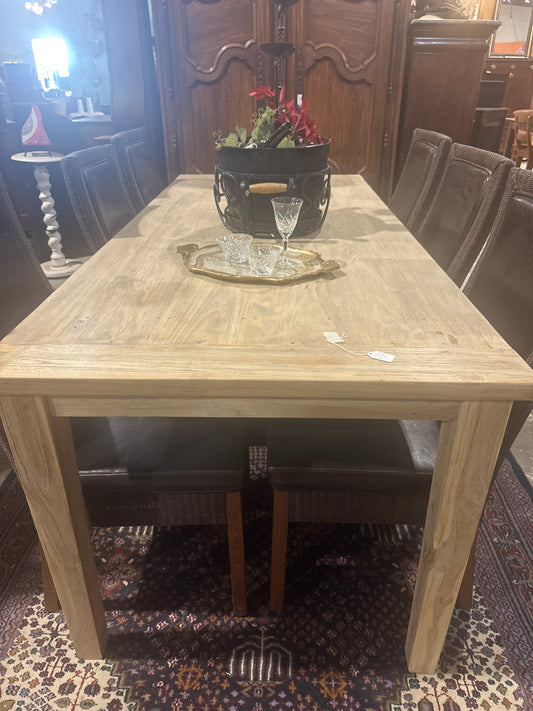 Rectangle teak table