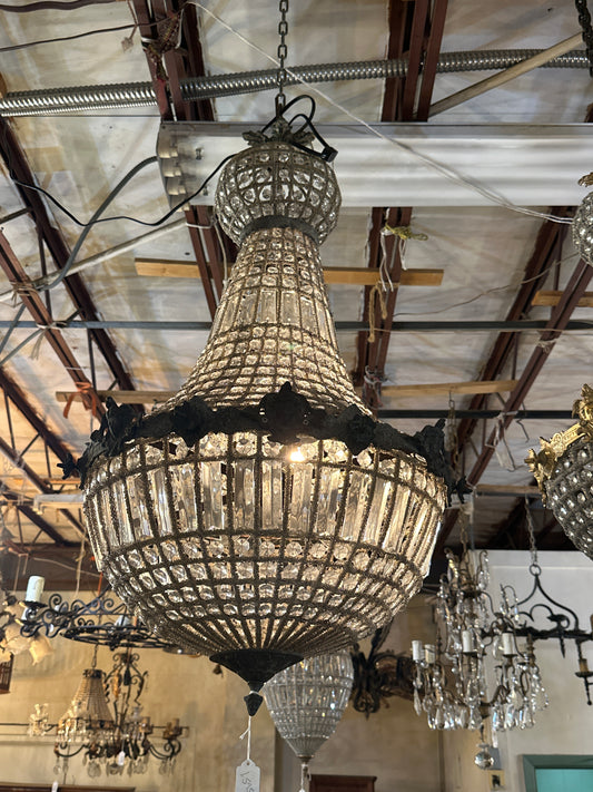 French Empire Style Basket Style Chandelier