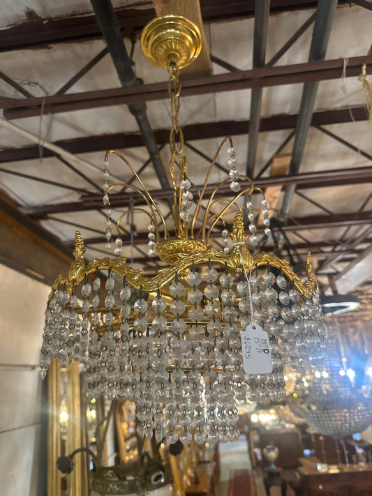 Italian Flushed Basket Chandelier