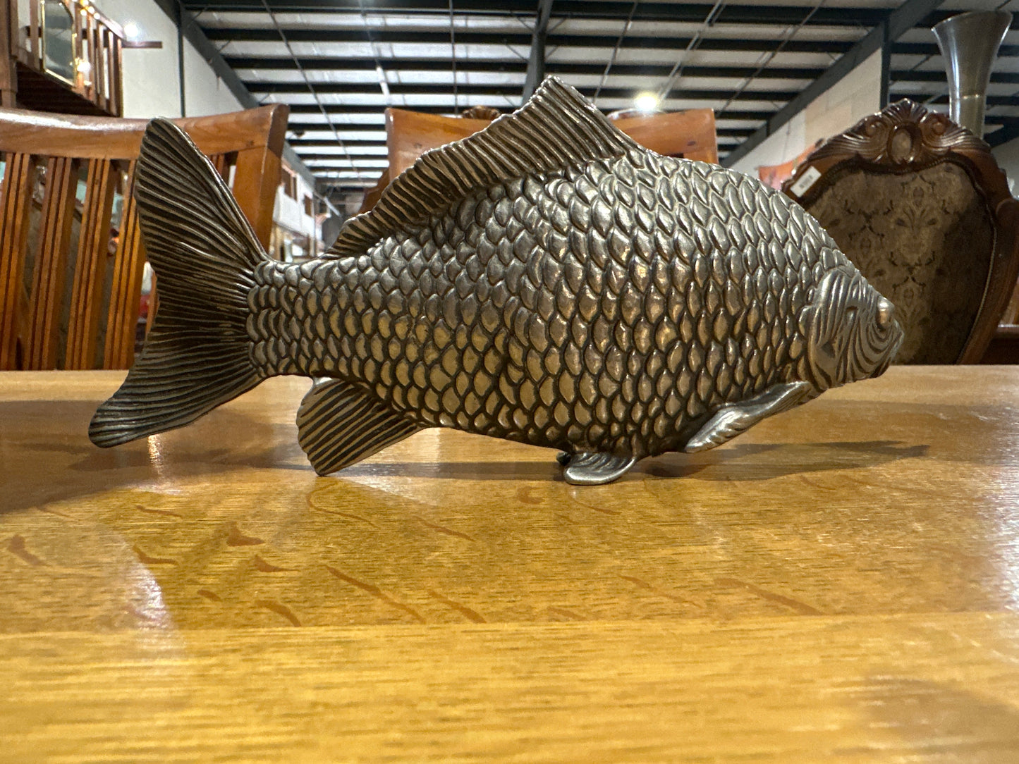 Vintage Pewter Fish
