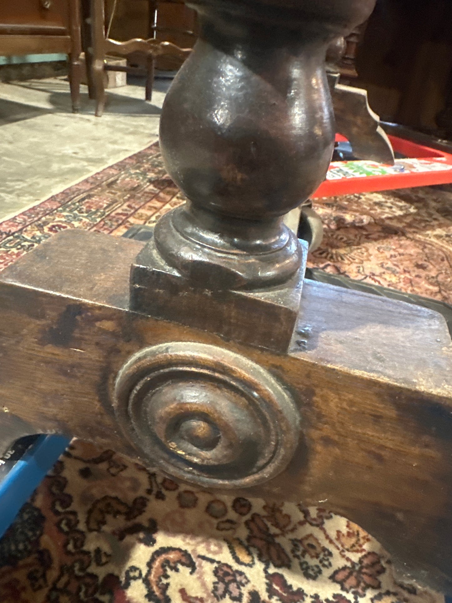 1880s Belgium Bar Table with emblem