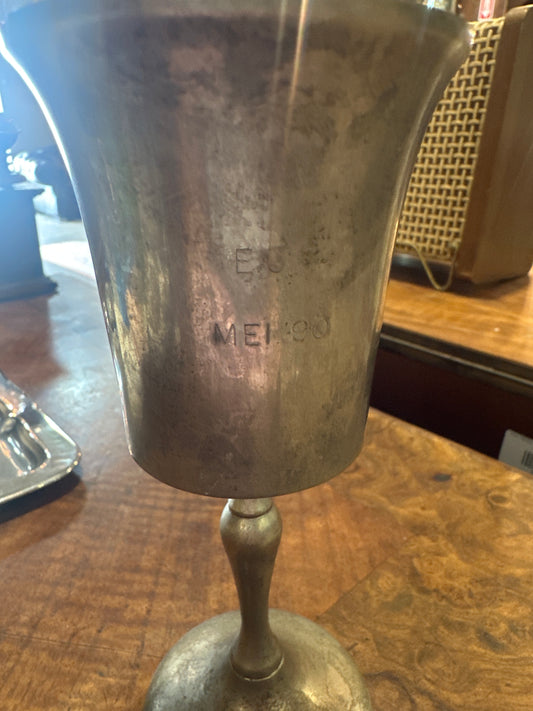 Antique silver plated trophy
