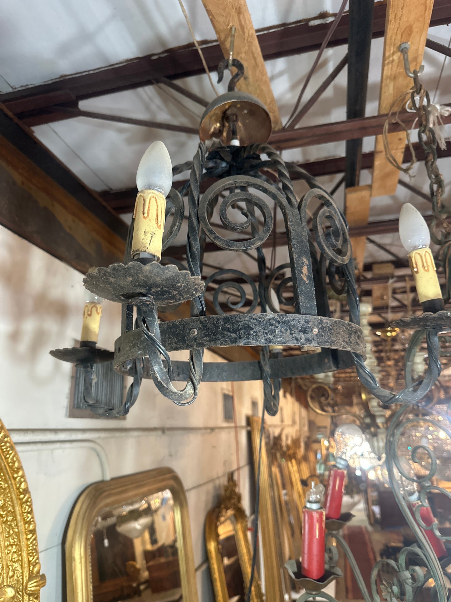 Mid Century Spanish Revival Chandelier