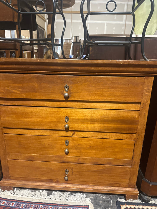Late 1800s Traditional walnut commode