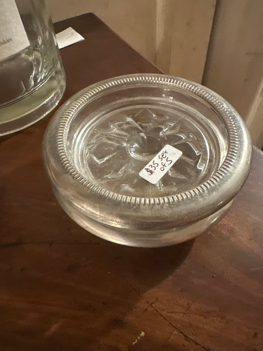 Set of  5 glass holders