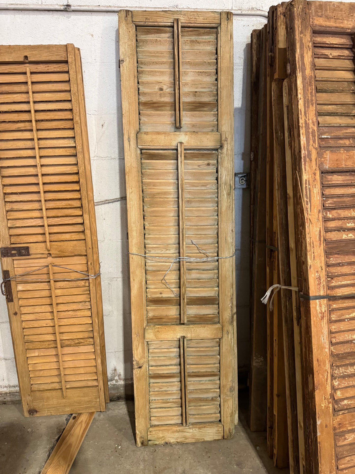 Reclaimed Louvered Wood Shutters