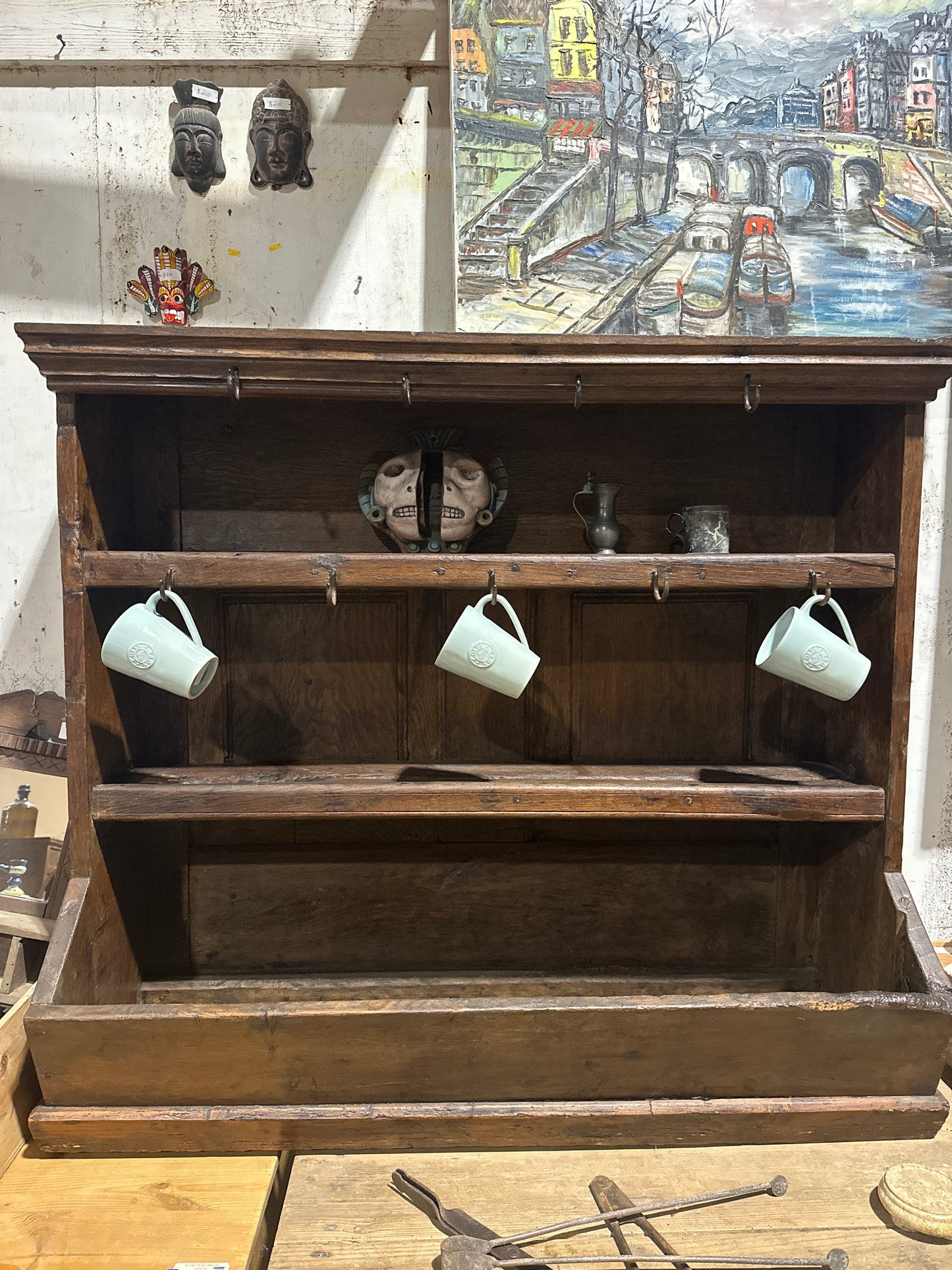 Antique French Kitchen Rack
