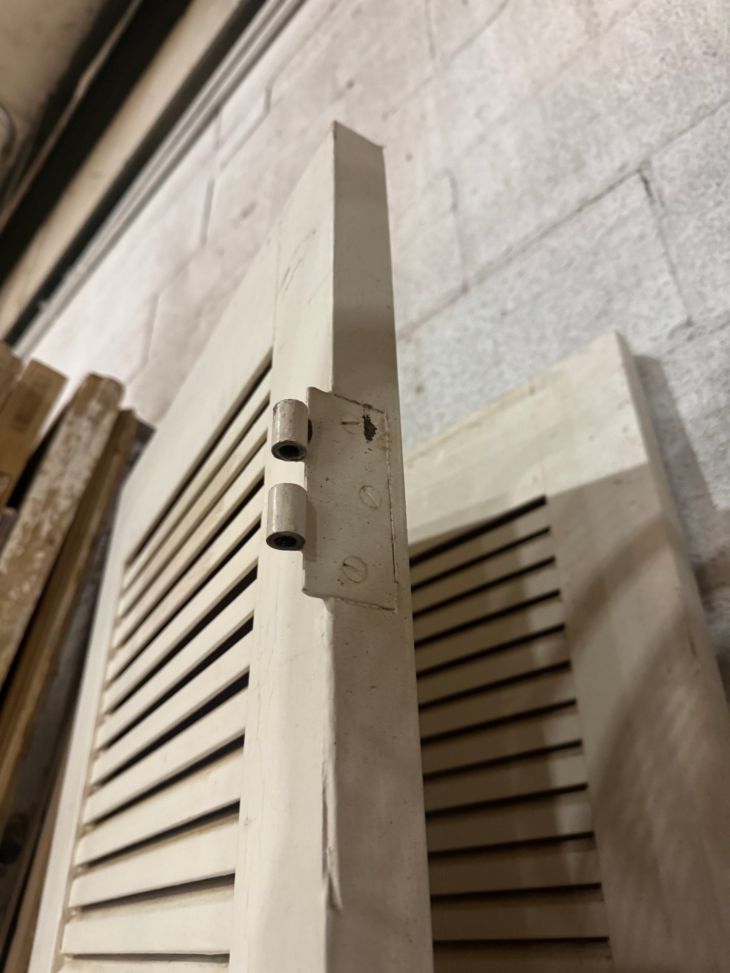 Pair of Tall Louvered Interior Doors - Fully Functional