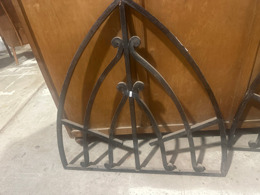 Vintage wrought iron scroll art