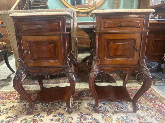 1880s Louis XV nightstands France pair