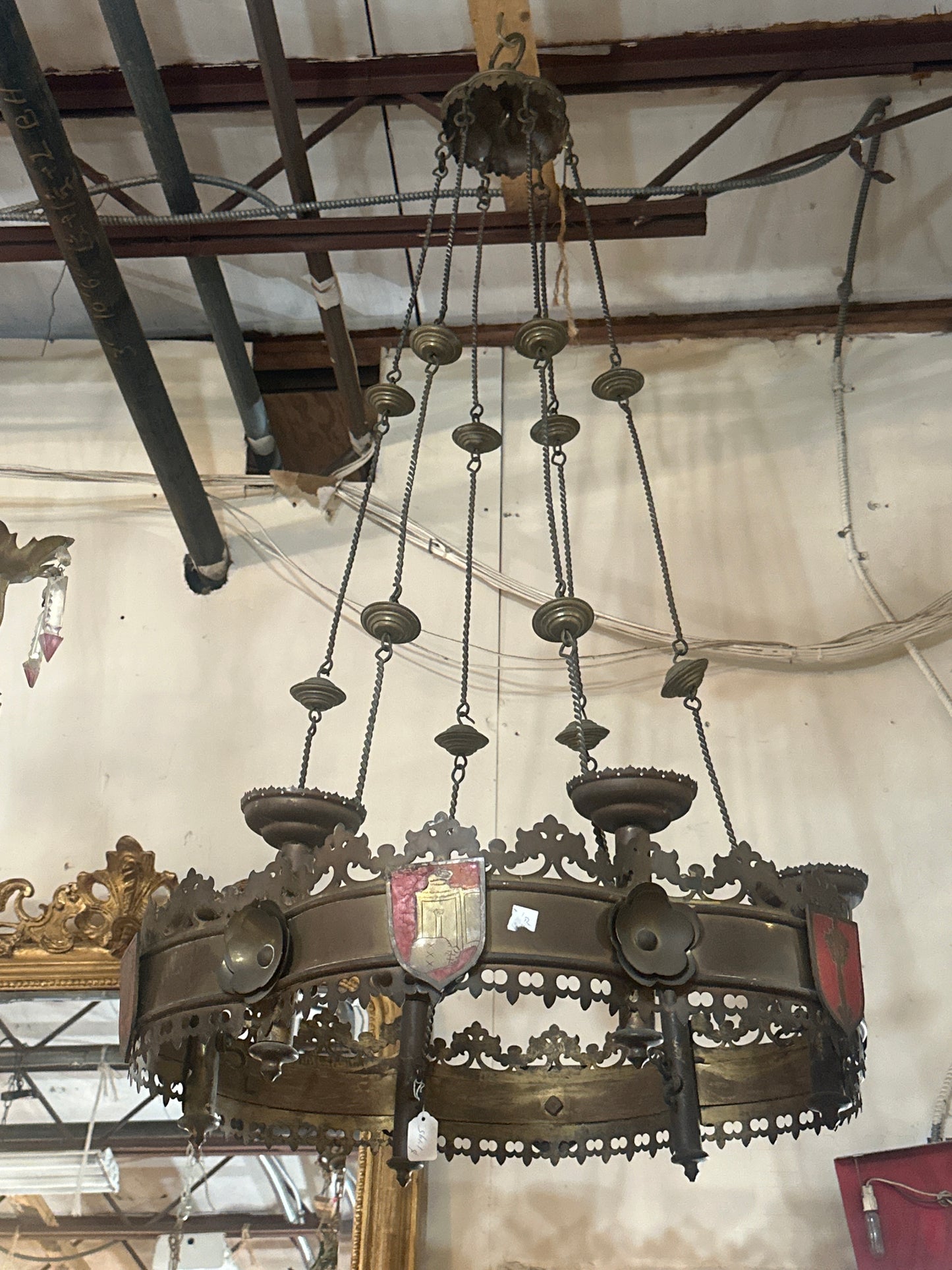 Antique Gothic Revival Chandelier