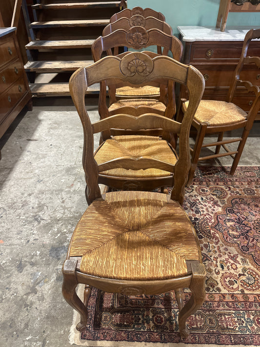 Early century rush chairs